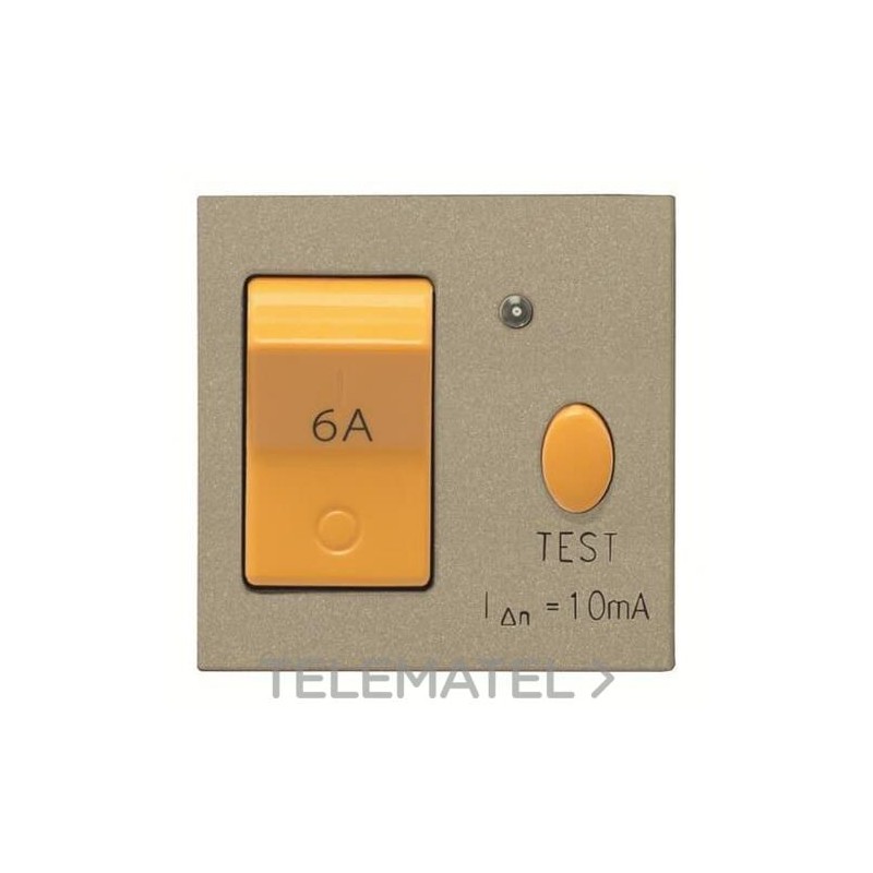 Protección magnetotérmica y diferencial 10mA 6A Zenit champán con referencia N2234.1 CV de la marca NIESSEN.
