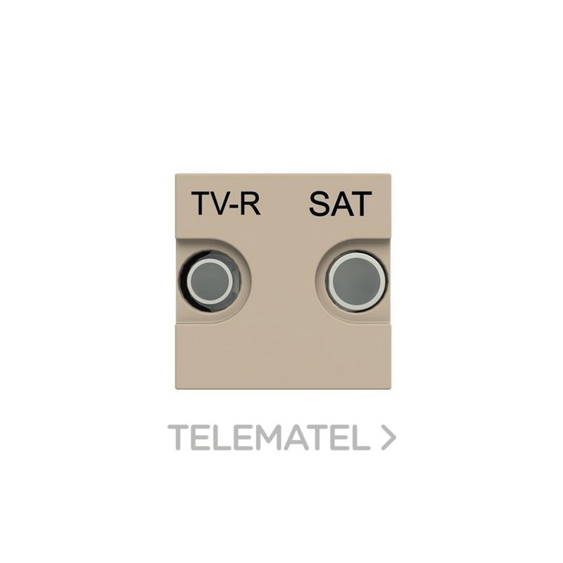 Toma TV-R/SAT única Zenit champán con referencia N2251.3 CV de la marca NIESSEN.