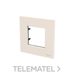 Marco de 4 módulos para caja enlazable Zenit cristal perla con referencia N2474 CP de la marca NIESSEN.
