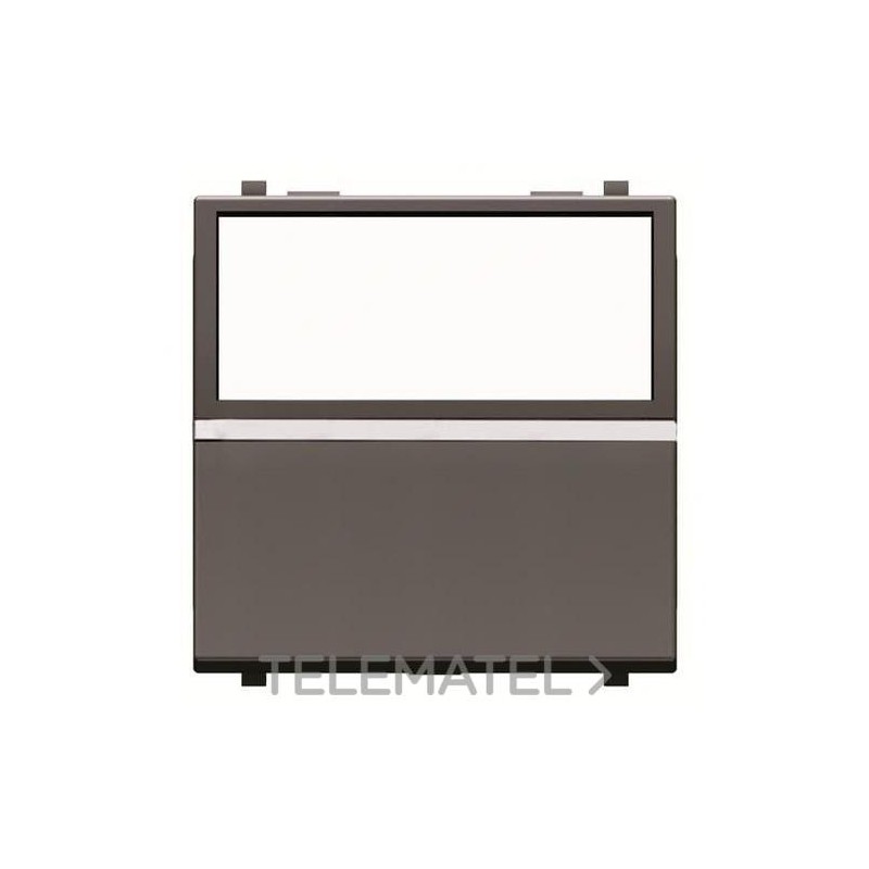 Pulsador con etiqueta iluminada Zenit antracita con referencia N2204.9 AN de la marca NIESSEN.