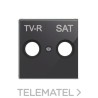 Tapa toma TV/R Sky Niessen cristal negro con referencia 8550 CN de la marca NIESSEN.