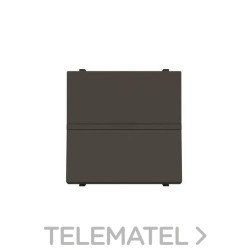 Interruptor monopolar 2 módulos Zenit antracita con embellecedor en antracita con referencia N2201 AA de la marca NIESSEN.