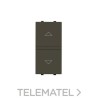 Interruptor para persianas 1 módulo Zenit antracita con embellecedor en antracita con referencia N2144.1 AA de la marca NIESSEN