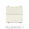 Pulsador normalmente cerrado 2 módulos Zenit blanco con embellecedor en blanco con referencia N2204.6 BB de la marca NIESSEN.