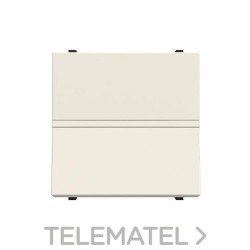 Conmutador 2 módulos Zenit blanco con embellecedor en blanco con referencia N2202 BB de la marca NIESSEN.