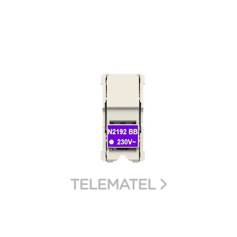 Lámpara LED mecanismo con piloto de control conmutador Zenit blanco con referencia N2192 BB de la marca NIESSEN.