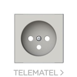 Tapa base enchufe TT francés plano Sky Niessen Duna con referencia 8587.9 DN de la marca NIESSEN.