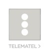 Tapa toma VDI 3RCA Sky Niessen Duna con referencia 8555.3 DN de la marca NIESSEN.