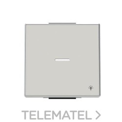 Tecla pulsador con visor y símbolo luz Sky Niessen Duna con referencia 8504.4 DN de la marca NIESSEN.