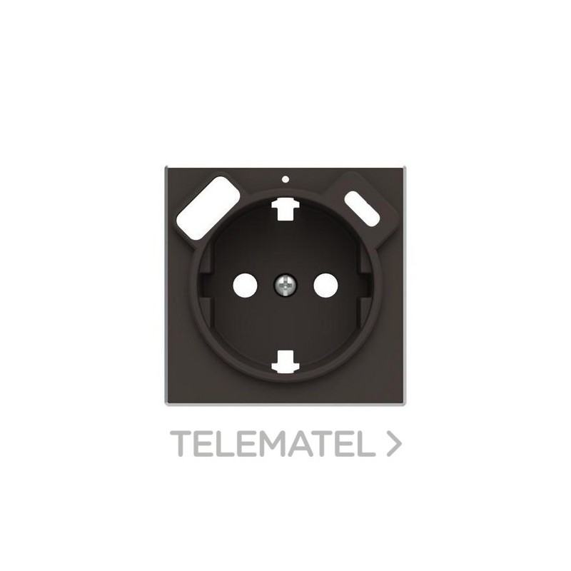 Tapa BE Schuko + cargador USB A+C NS con referencia 8588.4 NS de la marca NIESSEN.