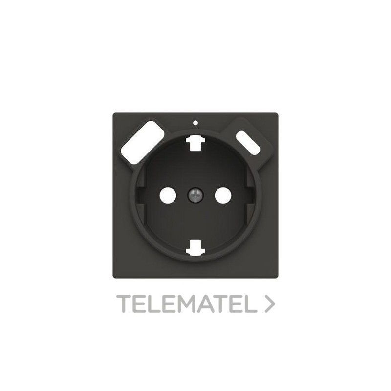 Tapa BE Schuko + cargador USB A+C NE con referencia 8588.4 NE de la marca NIESSEN.