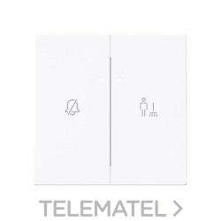 Tapa interruptor Pase-Espere con piloto Serie Alba blanco brillo con referencia 8944.4 BL de la marca NIESSEN.