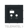 Tapa módulo sonido USB y Bluetooth Serie Alba negro mate con referencia 8968.3 NT de la marca NIESSEN.