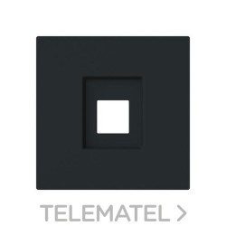 Tapa toma informática / teléfono Serie Alba negro mate con referencia 8917 NT de la marca NIESSEN.