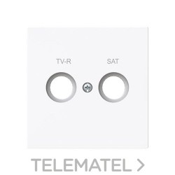 Tapa toma TV-R/SAT Serie Alba blanco brillo con referencia 8950.1 BL de la marca NIESSEN.
