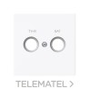 Tapa toma TV-R/SAT Serie Alba blanco brillo con referencia 8950.1 BL de la marca NIESSEN.