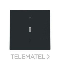 Tecla interruptor ON-OFF con visor Serie Alba negro mate con referencia 8901.4 NT de la marca NIESSEN.