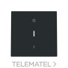 Tecla interruptor ON-OFF con visor Serie Alba negro mate con referencia 8901.4 NT de la marca NIESSEN.