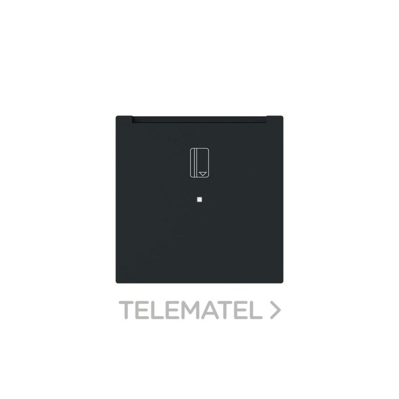 Tecla interruptor de tarjeta con visor Serie Alba negro mate con referencia 8914 NT de la marca NIESSEN.