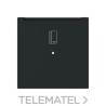 Tecla interruptor de tarjeta con visor Serie Alba negro mate con referencia 8914 NT de la marca NIESSEN.