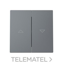 Tecla interruptor / pulsador persianas Serie Alba gris mate con referencia 8944 GR de la marca NIESSEN.