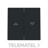 Tecla interruptor / pulsador persianas Serie Alba negro mate con referencia 8944 NT de la marca NIESSEN.