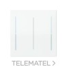 Tecla KNX 2 canales Serie Alba blanco brillo con referencia 8997.02 BL de la marca NIESSEN.