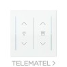 Tecla KNX 2 canales Luz/Persianas Serie Alba blanco brillo con referencia 8997.21 BL de la marca NIESSEN.