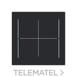 Tecla KNX 4 canales Serie Alba negro mate con referencia 8997.04 NT de la marca NIESSEN.
