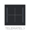 Tecla KNX 4 canales Serie Alba negro mate con referencia 8997.04 NT de la marca NIESSEN.