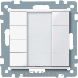 Pulsador ELEGANCE PLUS 4 elementos blanco activo con referencia MTN617425 de la marca SCHNEIDER ELECTRIC.