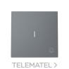 Tecla pulsador con símbolo timbre y visor Serie Alba gris mate con referencia 8904.3 GR de la marca NIESSEN.