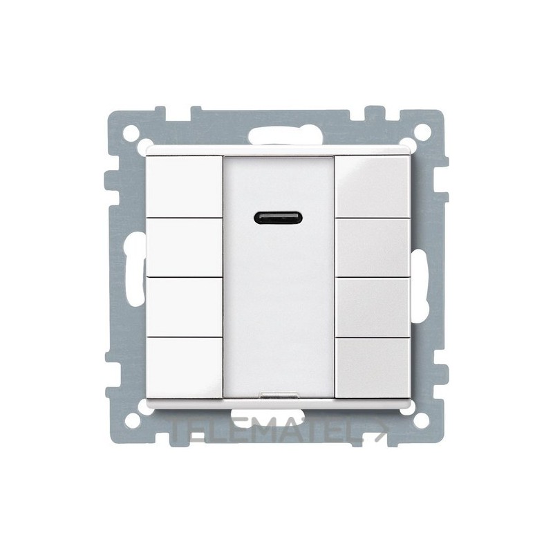 Pulsador ELEGANCE PLUS 4 elementos con receptor blanco con referencia MTN617519 de la marca SCHNEIDER ELECTRIC.