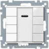 Pulsador ELEGANCE PLUS 4 elementos con receptor blanco con referencia MTN617519 de la marca SCHNEIDER ELECTRIC.
