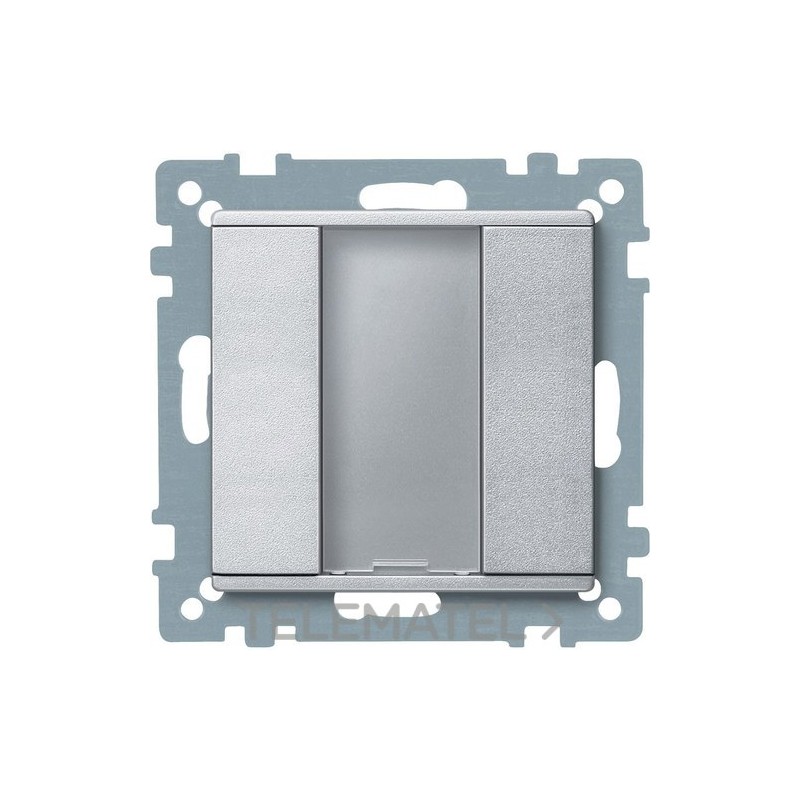 Pulsador ELEGANCE PLUS 1 elemento aluminio con referencia MTN627560 de la marca SCHNEIDER ELECTRIC.