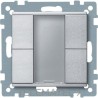 Pulsador ELEGANCE PLUS 2 elementos aluminio con referencia MTN627660 de la marca SCHNEIDER ELECTRIC.