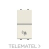 Pulsador símbolo timbre con 1 módulo Zenit blanco con referencia N2104 BL de la marca NIESSEN.