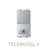 Pulsador símbolo timbre con 1 módulo Zenit plata con referencia N2104 PL de la marca NIESSEN.