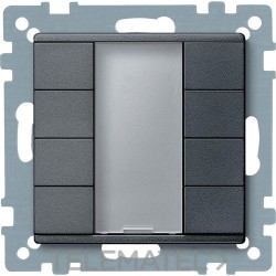 Pulsador ELEGANCE PLUS 4 elementos antracita con referencia MTN627814 de la marca SCHNEIDER ELECTRIC.