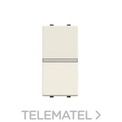Pulsador normalmente cerrado 1 módulo Zenit blanco con referencia N2104.6 BL de la marca NIESSEN.