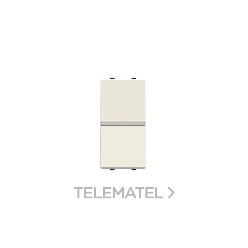 Pulsador normalmente cerrado 1 módulo Zenit blanco con referencia N2104.6 BL de la marca NIESSEN.