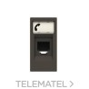 Toma teléfono con 6 contactos mecanismo estrecho Zenit antracita con referencia N2117.6 AN de la marca NIESSEN.