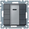 Pulsador ELEGANCE PLUS 4 elementos con receptor antracita con referencia MTN627914 de la marca SCHNEIDER ELECTRIC.