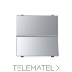 Interruptor bipolar con 2 módulos Zenit plata con referencia N2201.2 PL de la marca NIESSEN.