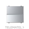 Interruptor bipolar con 2 módulos Zenit plata con referencia N2201.2 PL de la marca NIESSEN.