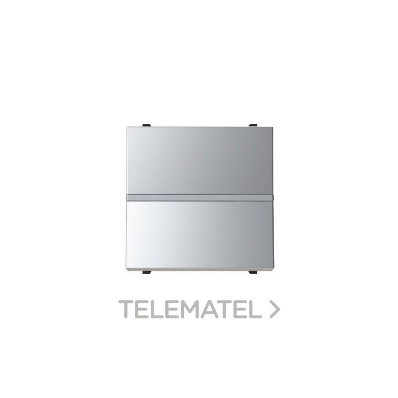 Pulsador con visor sin grabar 2 módulos Zenit plata con referencia N2204.7 PL de la marca NIESSEN.