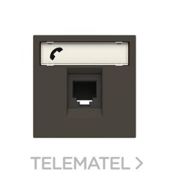Toma teléfono con 6 contactos mecanismo ancho Zenit antracita con referencia N2217.6 AN de la marca NIESSEN.
