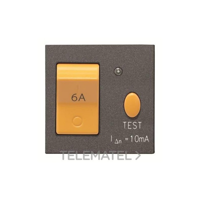 Protección magnetotérmica y diferencial 10mA 16A Zenit antracita con referencia N2234.3 AN de la marca NIESSEN.