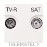 Toma TV-R/SAT única Zenit blanco con referencia N2251.3 BL de la marca NIESSEN.
