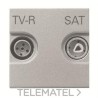Toma TV-R/SAT final Zenit plata con referencia N2251.7 PL de la marca NIESSEN.